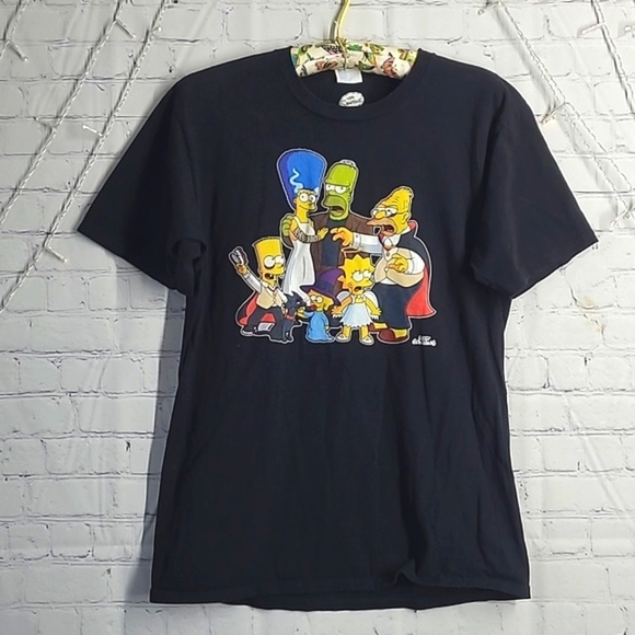 Port & Company The Simpsons Halloween Horror Family Graphic Print Tee Mens Sz M - Picture 7 of 13